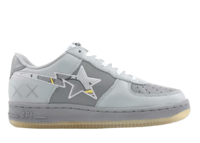 A Bathing Ape Bape Sta Low KAWS Yellow Grey